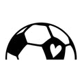 Soccer Football Monogram SVG design for Cricut, Silhouette, laser cutting, vinyl, sublimation, and sports craft projects.
