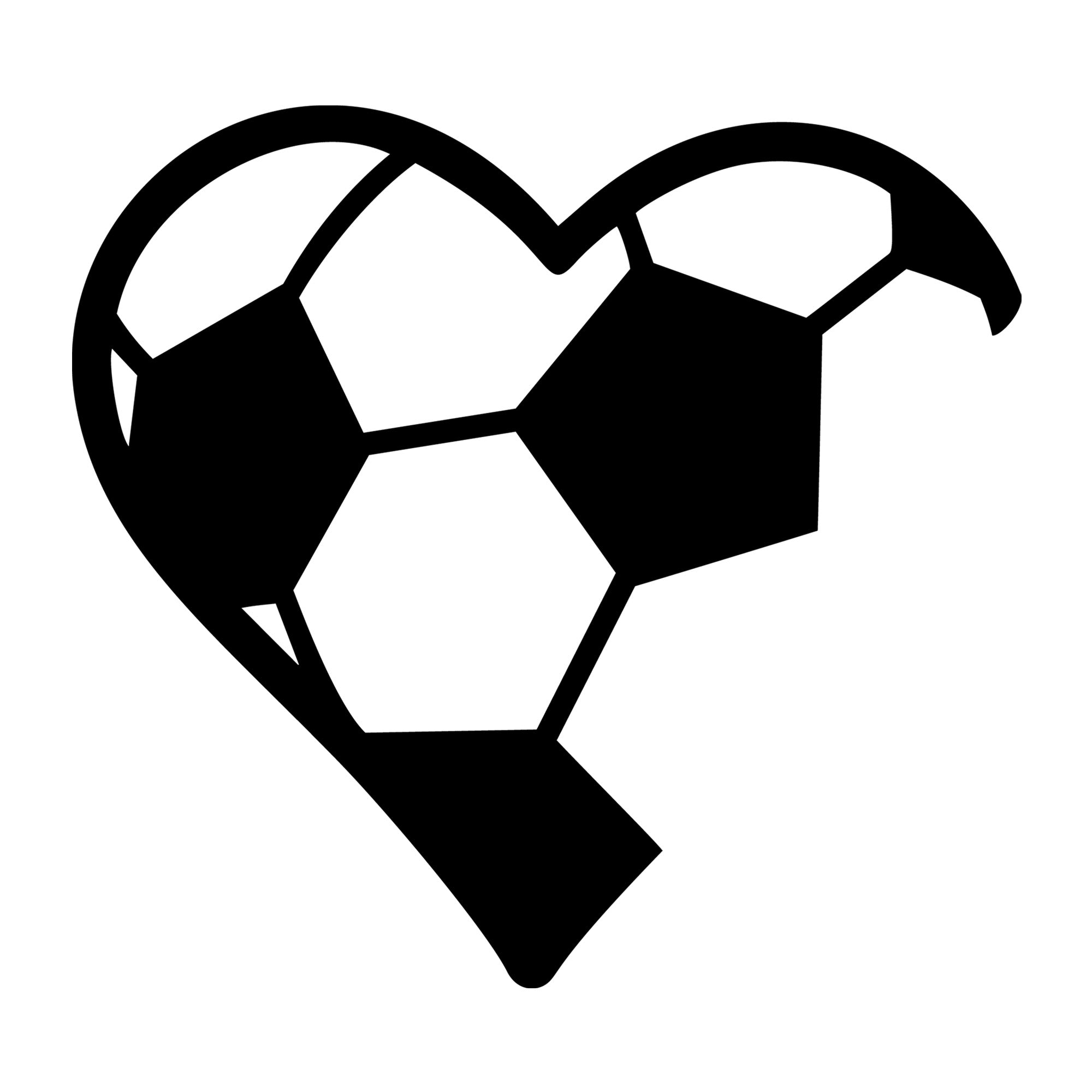 Soccer Football Monogram SVG design for Cricut, Silhouette, laser cutting, vinyl, sublimation, and sports craft projects.