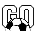 Soccer Football Monogram SVG design for Cricut, Silhouette, laser cutting, vinyl, sublimation, and sports craft projects.