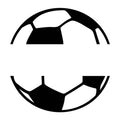 Soccer Football Monogram SVG design for Cricut, Silhouette, laser cutting, vinyl, sublimation, and sports craft projects.