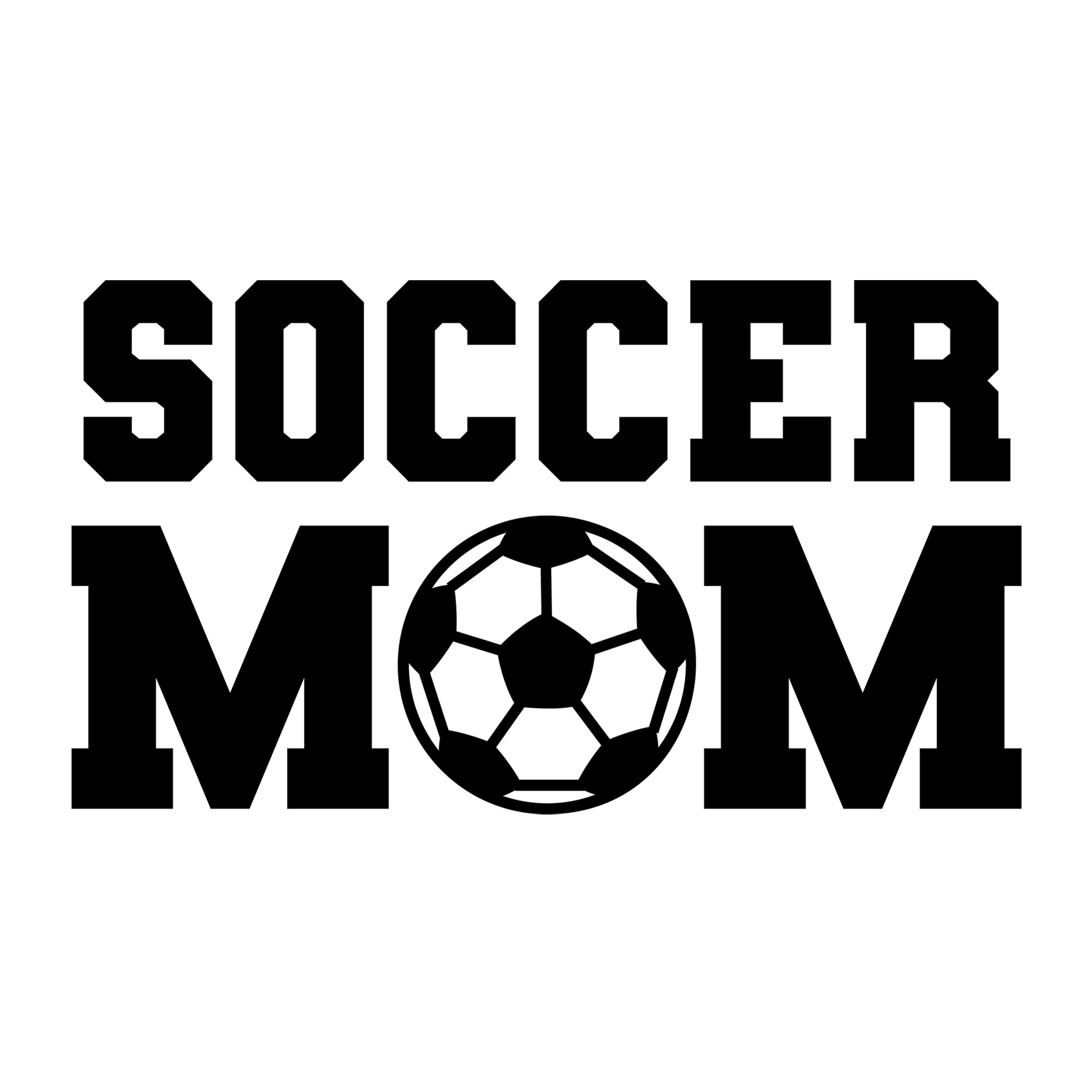 Soccer Mom SVG design for Cricut, Silhouette, laser cutting, vinyl, sublimation, and soccer craft projects.