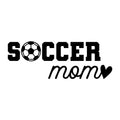 Soccer Mom Heart SVG design for Cricut, Silhouette, laser cutting, vinyl, sublimation, and soccer craft projects.