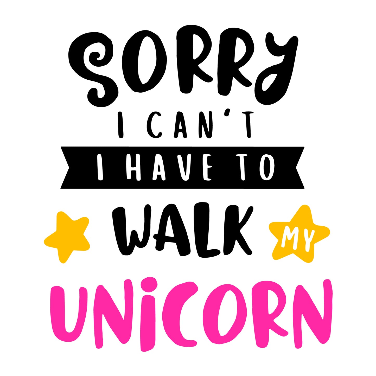 Sorry I can't I have to walk my unicorn SVG