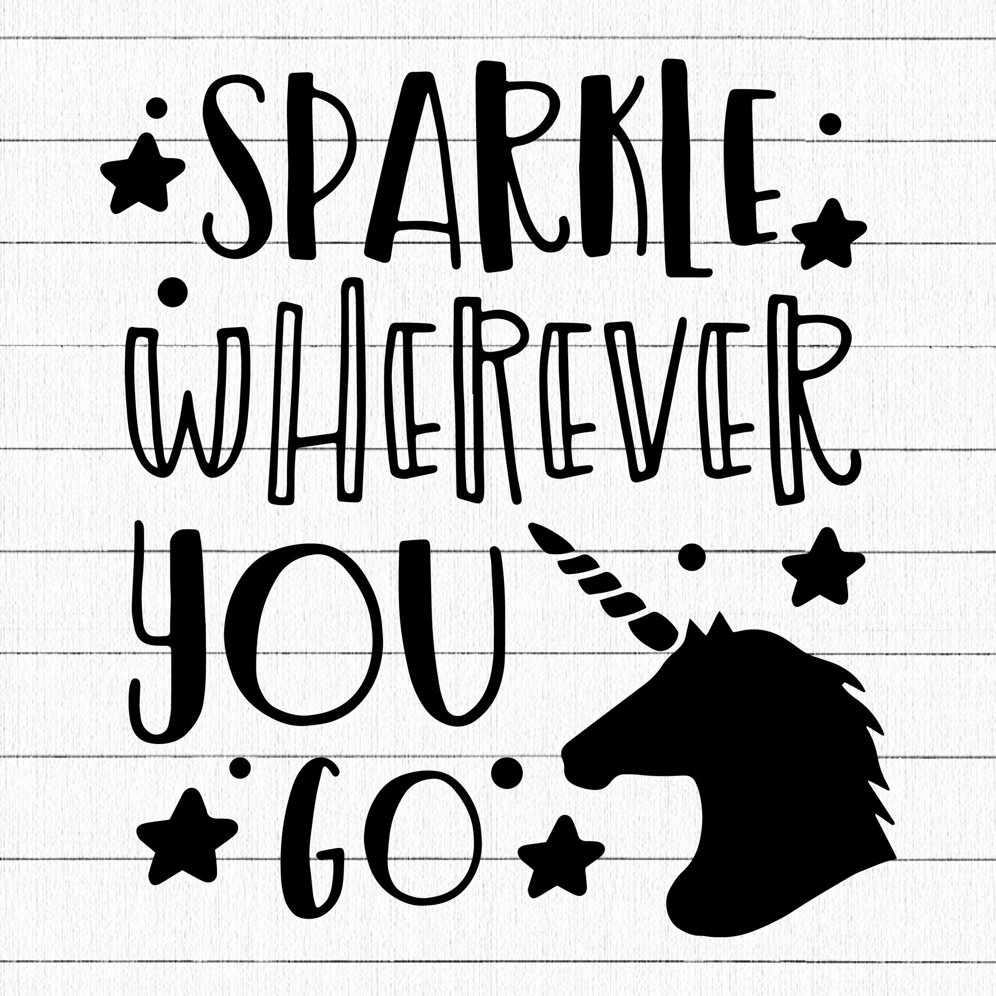 Sparkle wherever you go SVG | M41F14