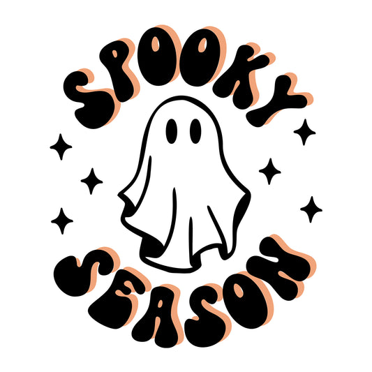 Spooky Season SVG design for Cricut, Silhouette, laser cutting, vinyl, sublimation, and Halloween craft projects.