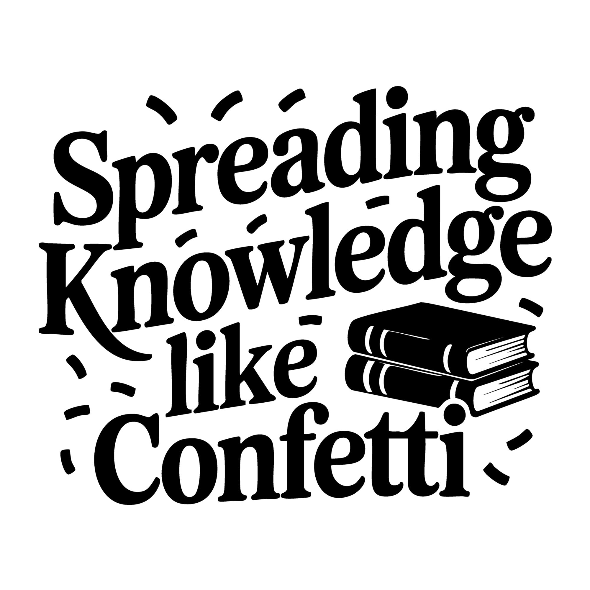 Spreading Knowledge Like Confetti SVG