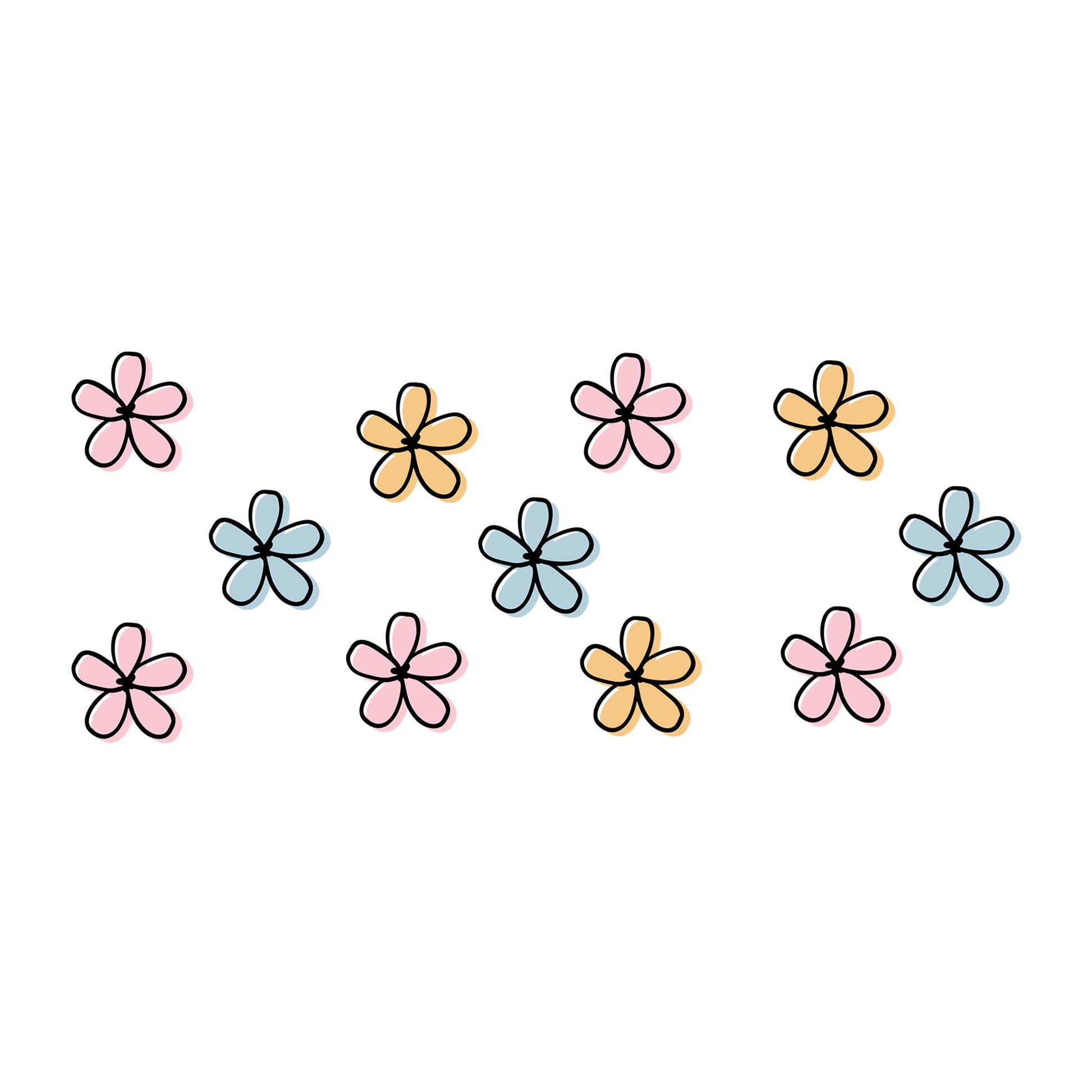 Spring Flower Wrap SVG design for Cricut, Silhouette, laser cutting, vinyl, sublimation, and craft projects.