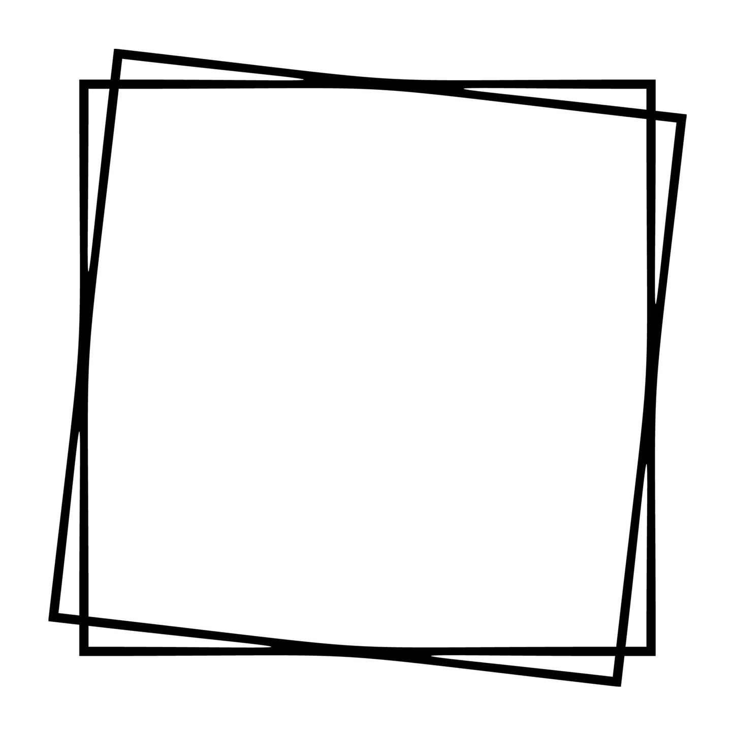Square Frame SVG design for Cricut, Silhouette, laser cutting, vinyl, sublimation, monograms, and craft projects.