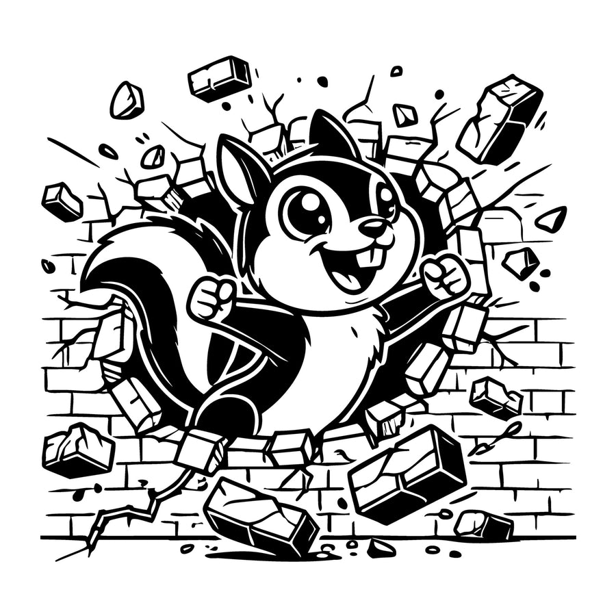 Squirrel SVG for Cricut, Silhouette, laser cutting, vinyl, sublimation, animal crafts, decals, shirts, and DIY craft projects.