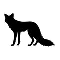 Standing Fox Silhouette SVG design for Cricut, Silhouette, laser cutting, and craft projects.
