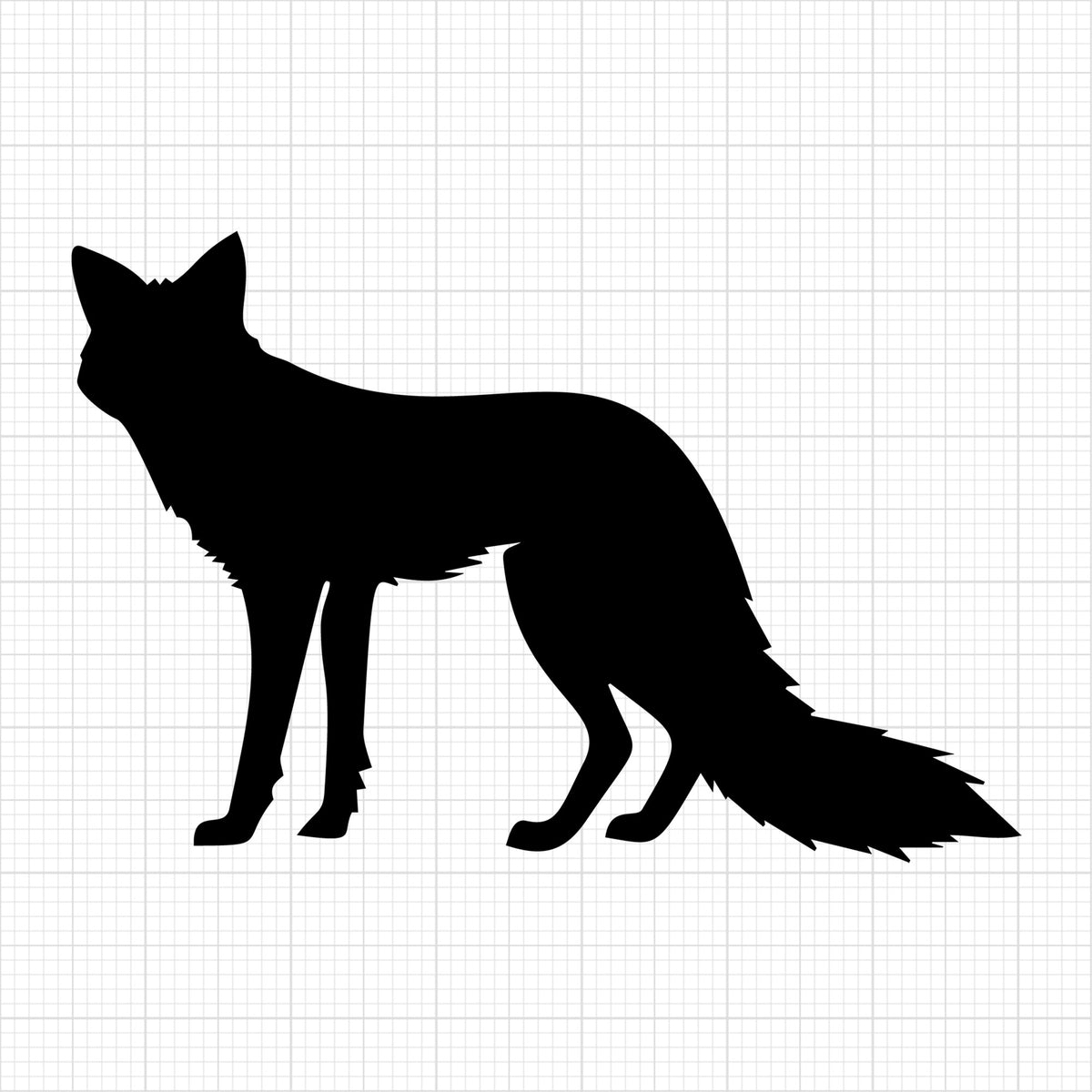 Standing Fox Silhouette