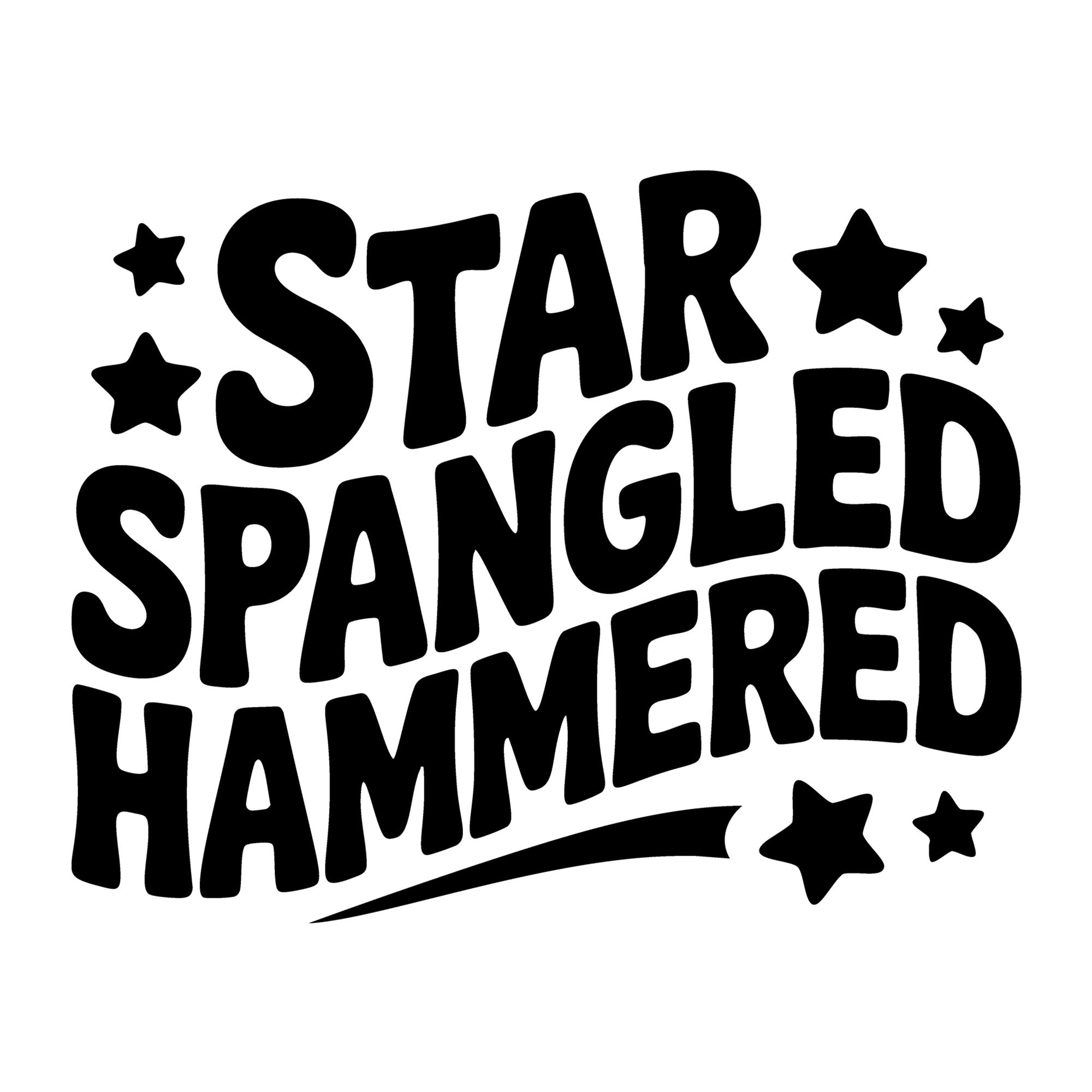 Star Spangled Hammered SVG