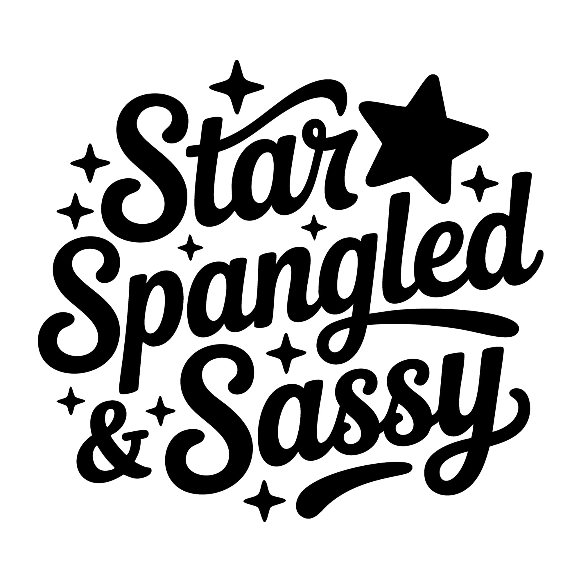 Star Spangled and Sassy SVG
