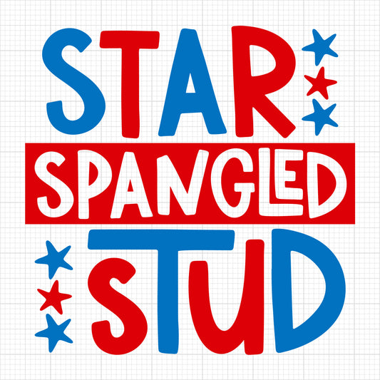 Star spangled stud