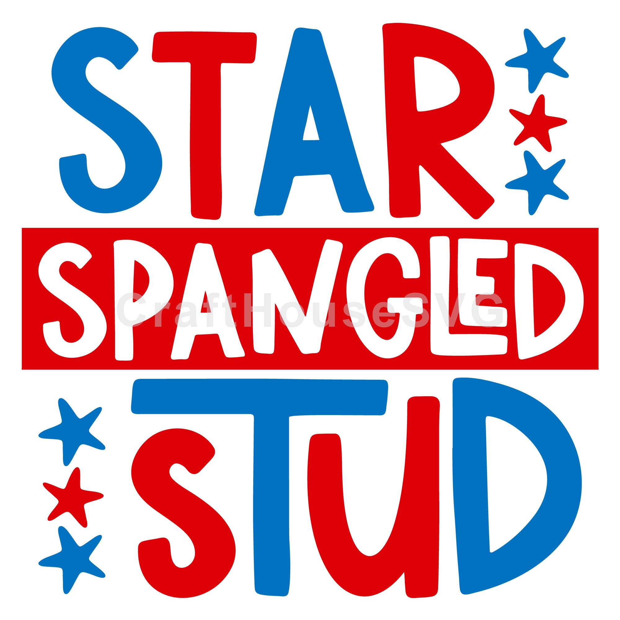 4th of July SVG file | Star spangled stud SVG MF55