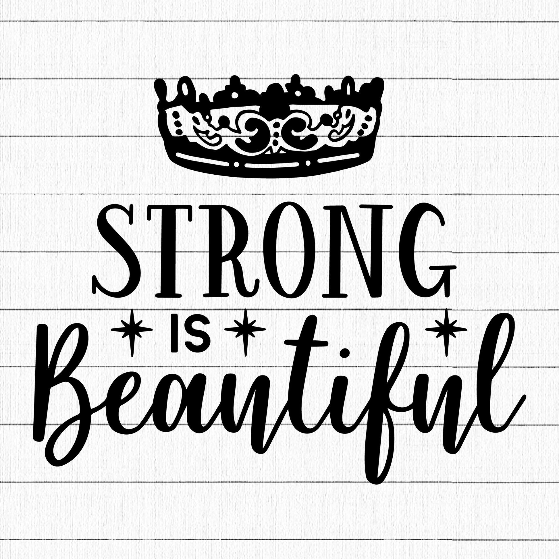 Strong Is Beautiful SVG, Gym SVG - Craft House SVG