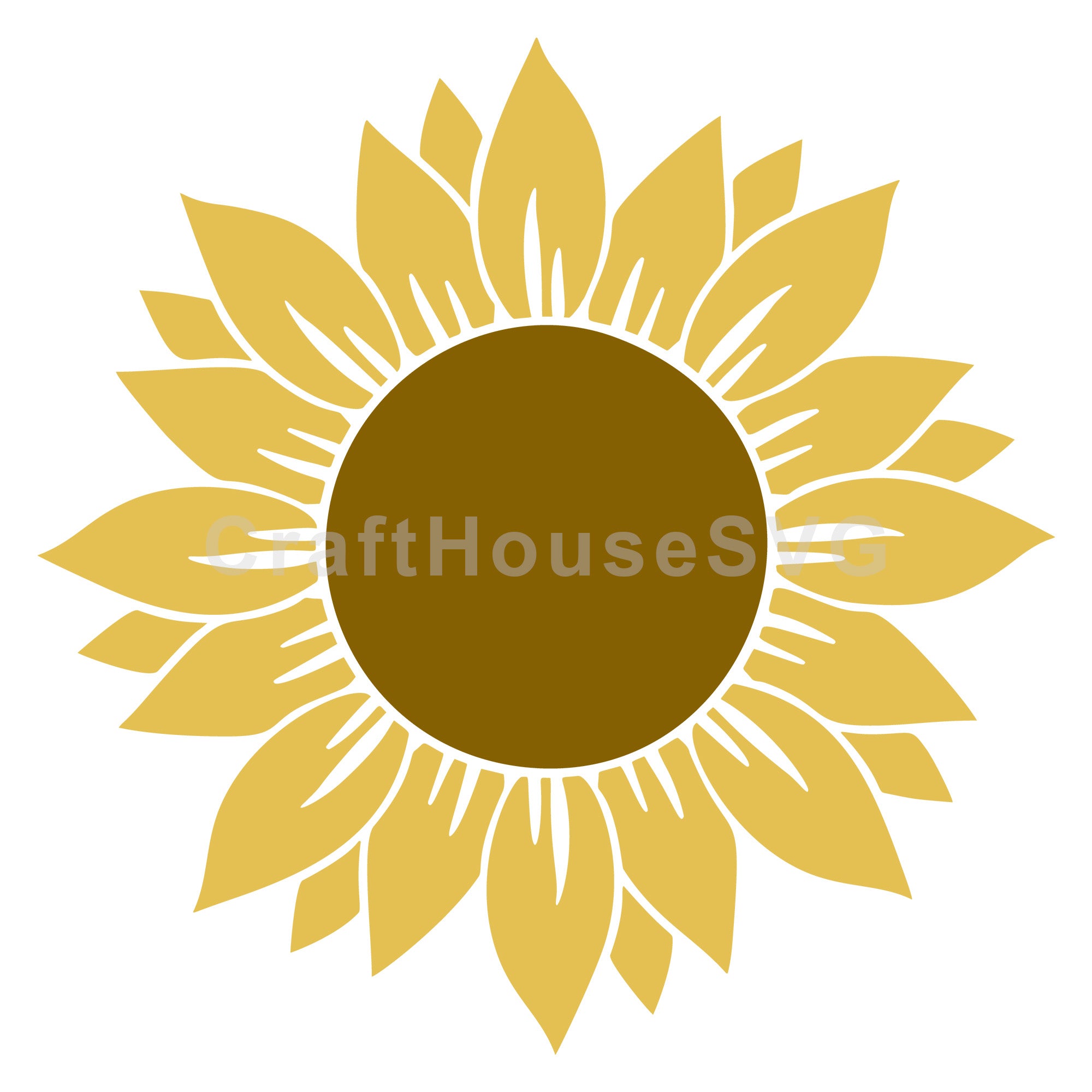 Petal Sunflower SVG