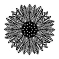 Sunflower Mandala SVG mandala SVG design for Cricut, Silhouette, laser cutting, vinyl, sublimation, decals, shirts, and DIY craft projects.