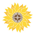 Sunflower Mandala SVG mandala SVG design for Cricut, Silhouette, laser cutting, vinyl, sublimation, decals, shirts, and DIY craft projects.