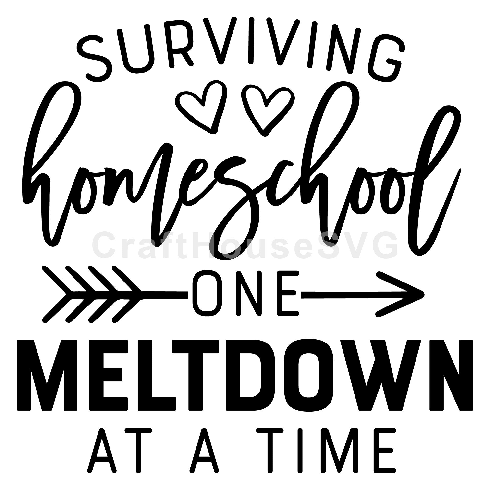 Surviving homeschool one meltdown at a time SVG