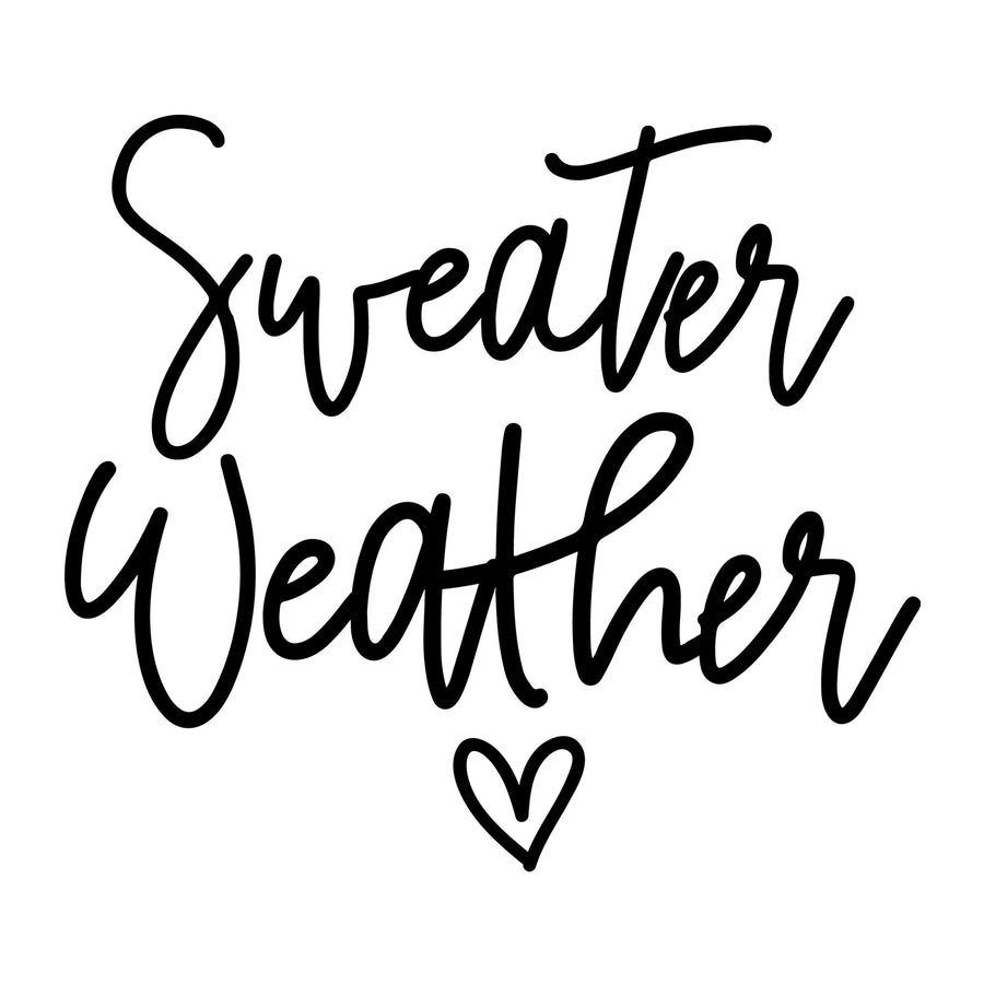 Sweater Weather SVG for Cricut, Silhouette, laser cutting, vinyl, sublimation, Christmas shirts, signs, decals, mugs, and DIY craft projects.