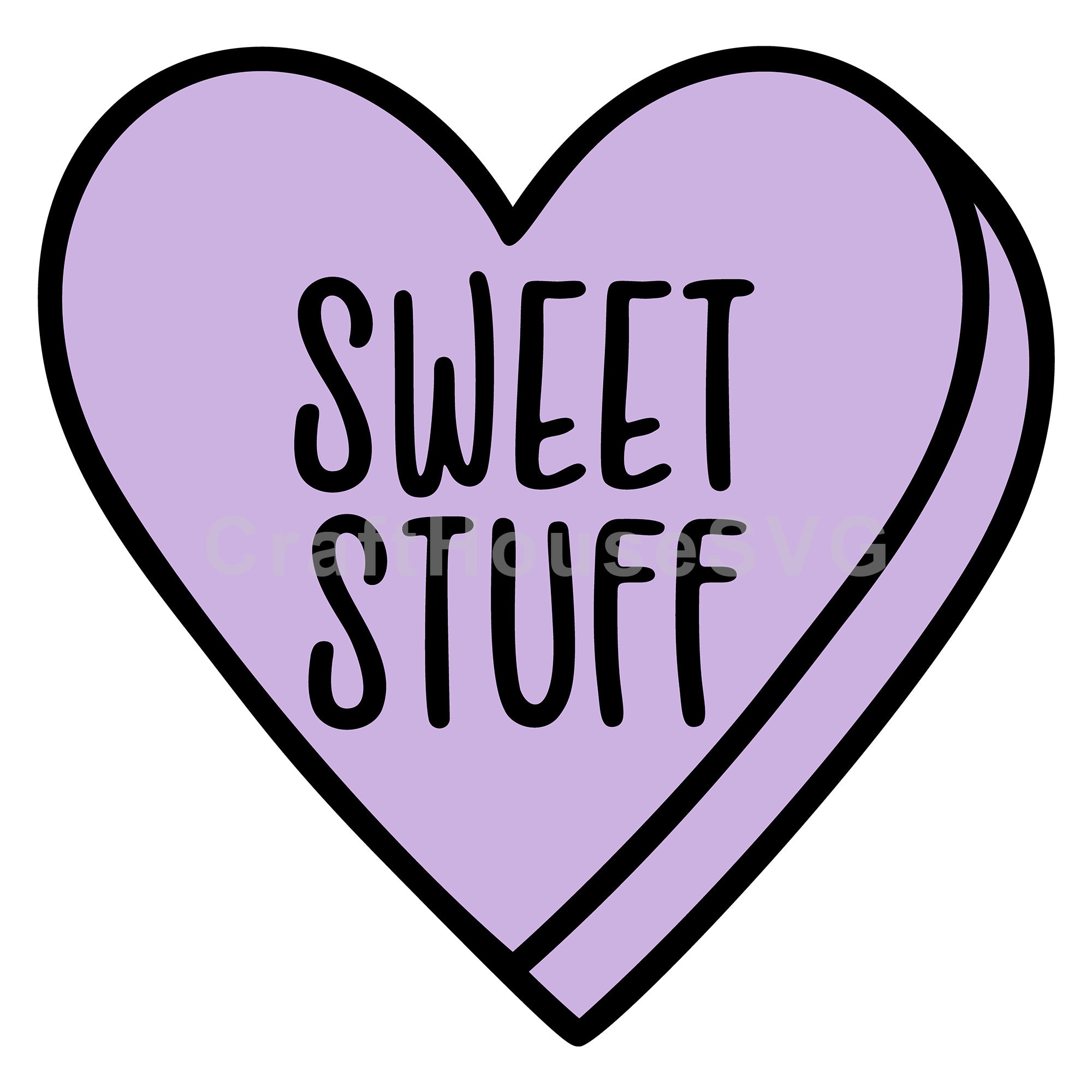 Sweet Stuff Conversation Heart SVG