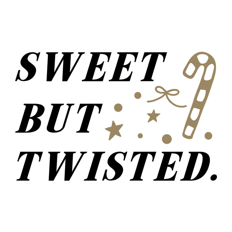 Sweet but Twisted SVG for Cricut, Silhouette, laser cutting, vinyl, sublimation, Christmas shirts, signs, decals, mugs, and DIY craft projects.