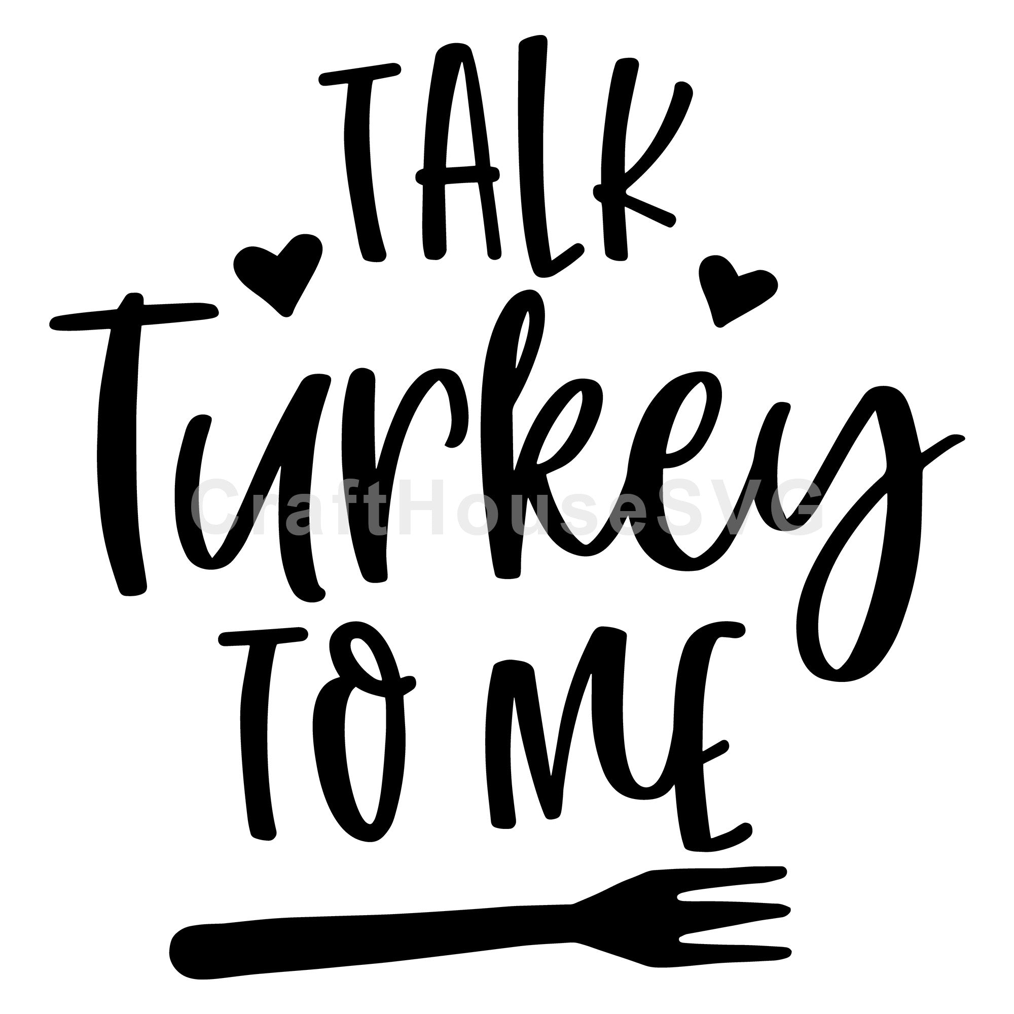 Talk turkey to me SVG