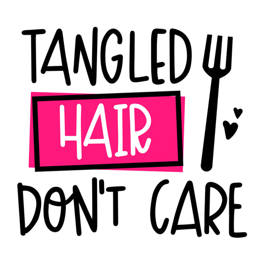 Tangled hair don't care SVG