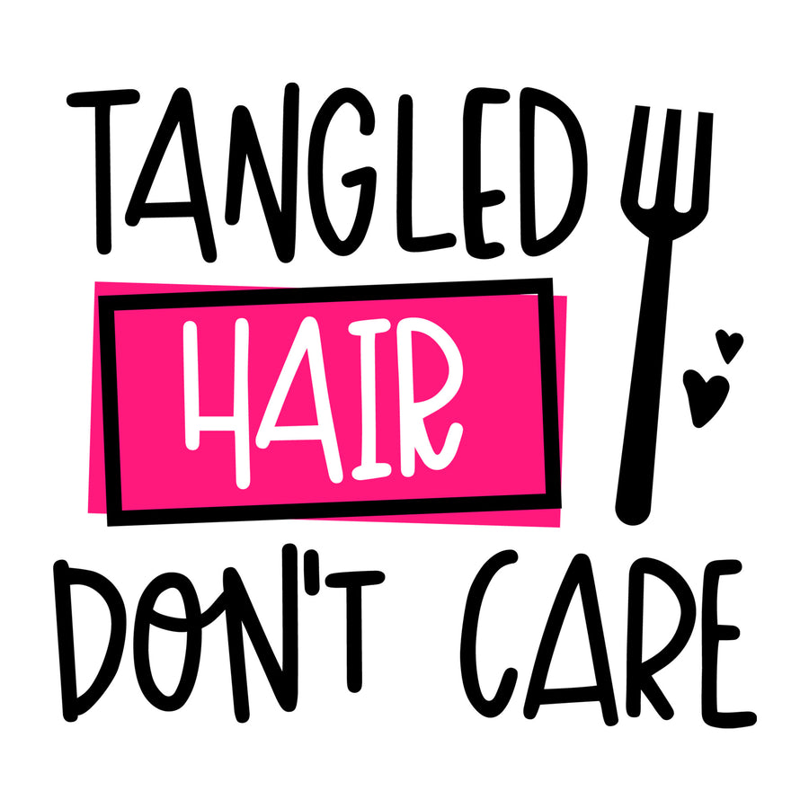Tangled hair don't care SVG