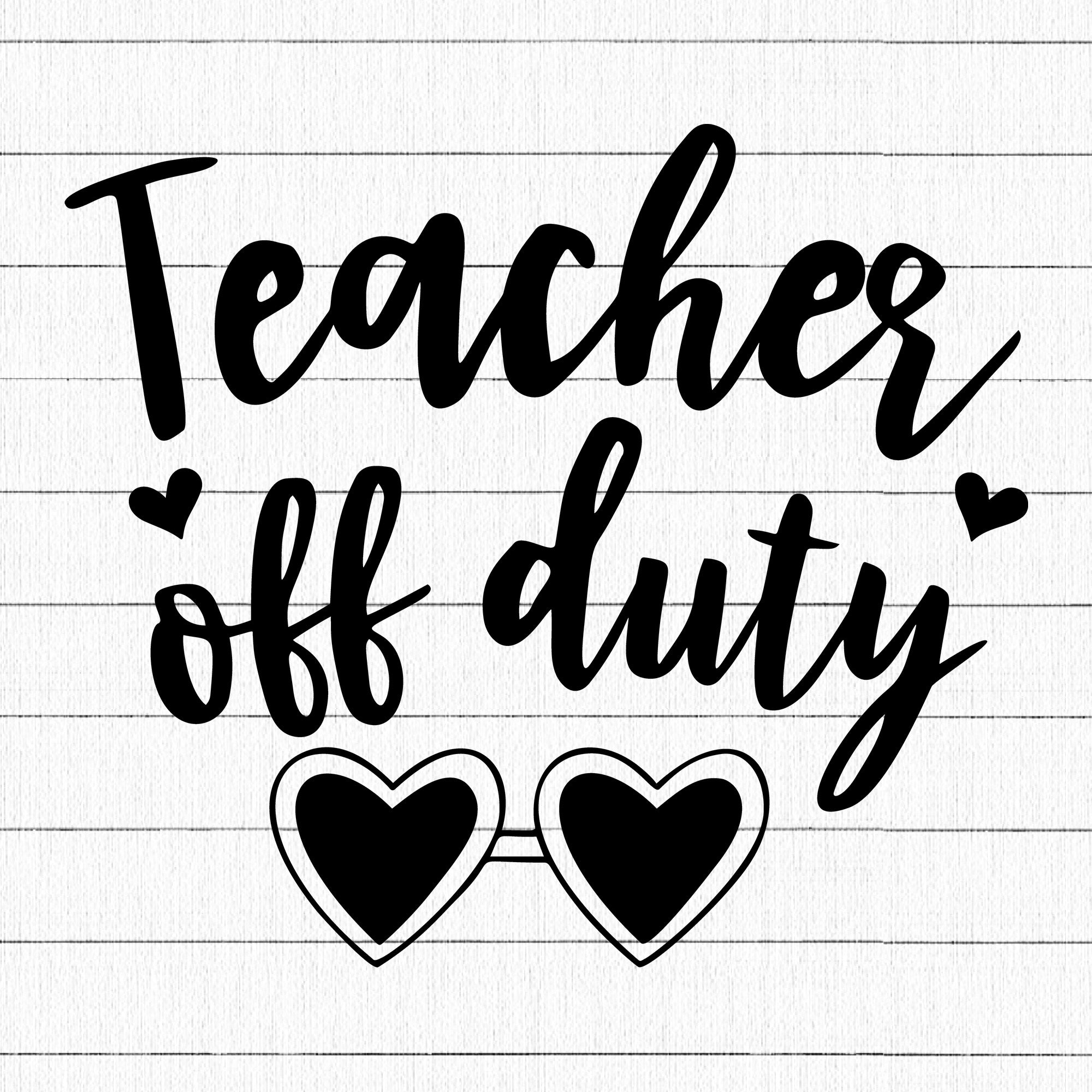 Teacher off duty SVG