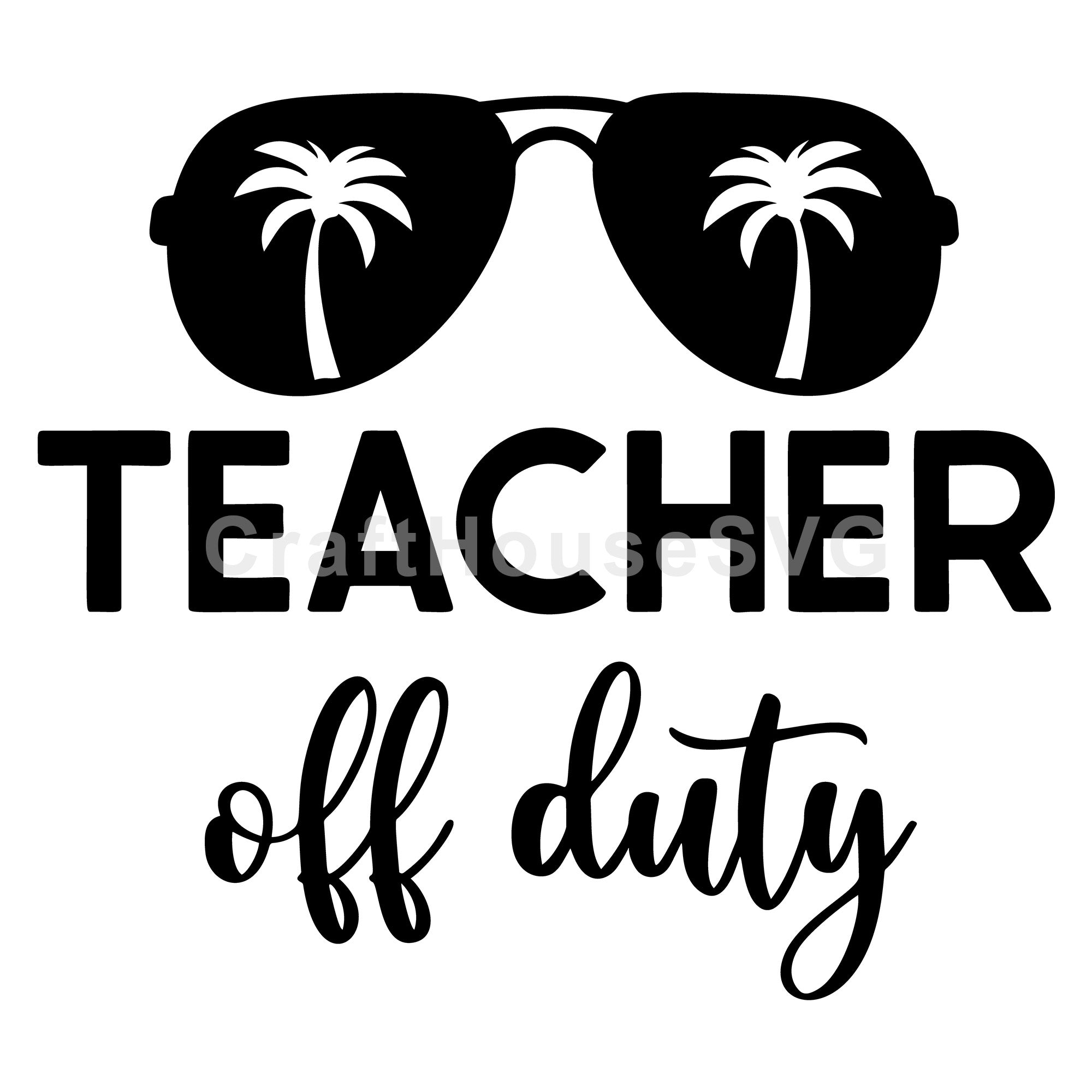 Teacher off duty SVG