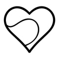 Tennis Heart SVG design for Cricut, Silhouette, laser cutting, vinyl, sublimation, and sports craft projects.
