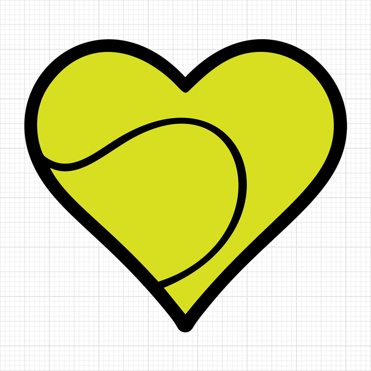 Tennis Heart Layers