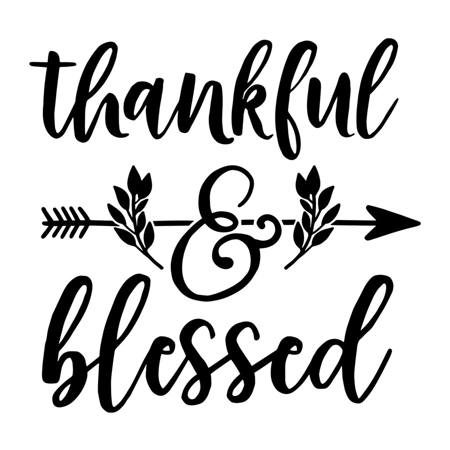 Thankful and blessed SVG