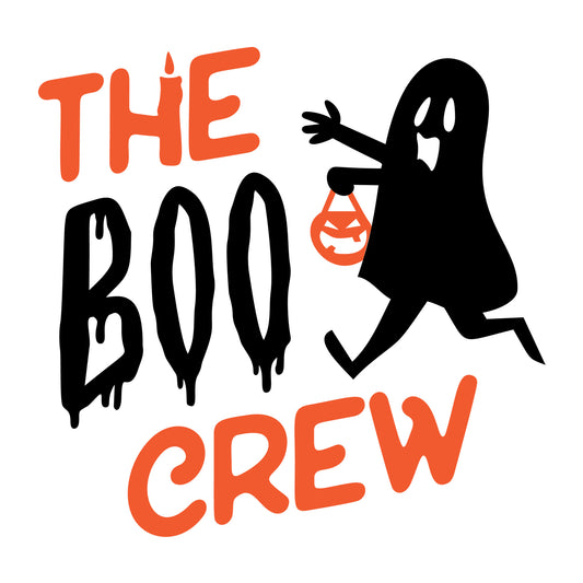 The Boo Crew SVG design for Cricut, Silhouette, laser cutting, vinyl, sublimation, and Halloween craft projects.