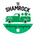 The Shamrock Delivery Company SVG design for Cricut, Silhouette, laser cutting, vinyl, sublimation, and St Patricks Day craft projects.