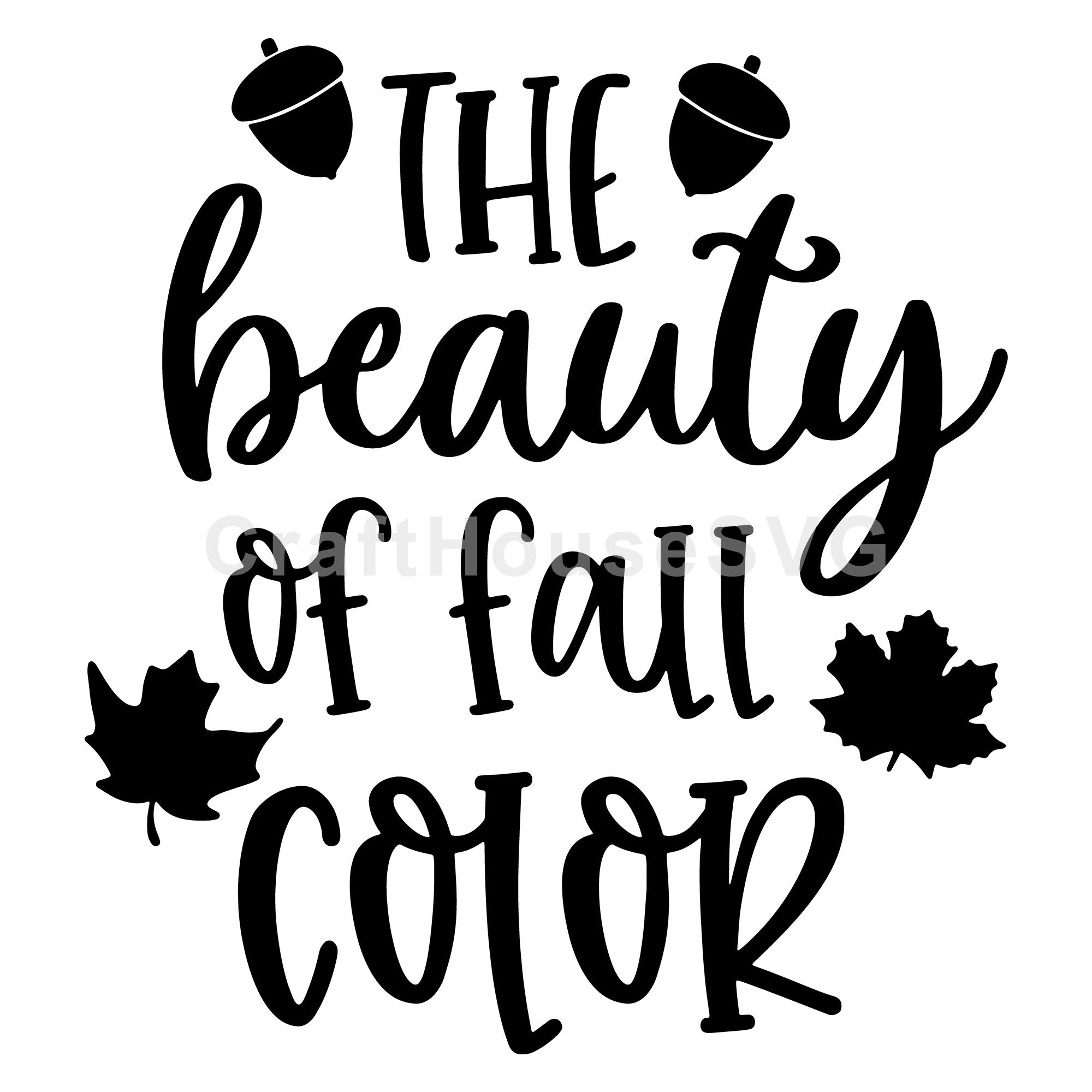 The beauty of fall color SVG