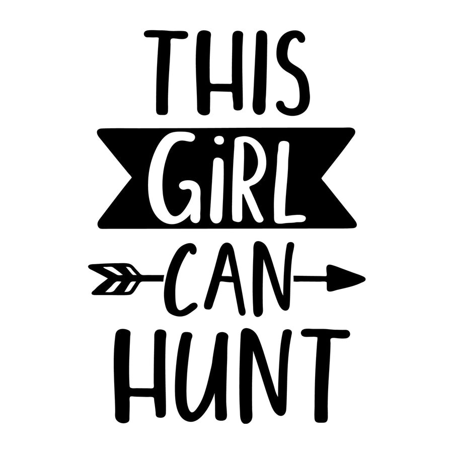 This Girl Can Hunt SVG design for Cricut, Silhouette, laser cutting, vinyl, sublimation, Easter shirts, signs, decals, mugs, and DIY craft projects.