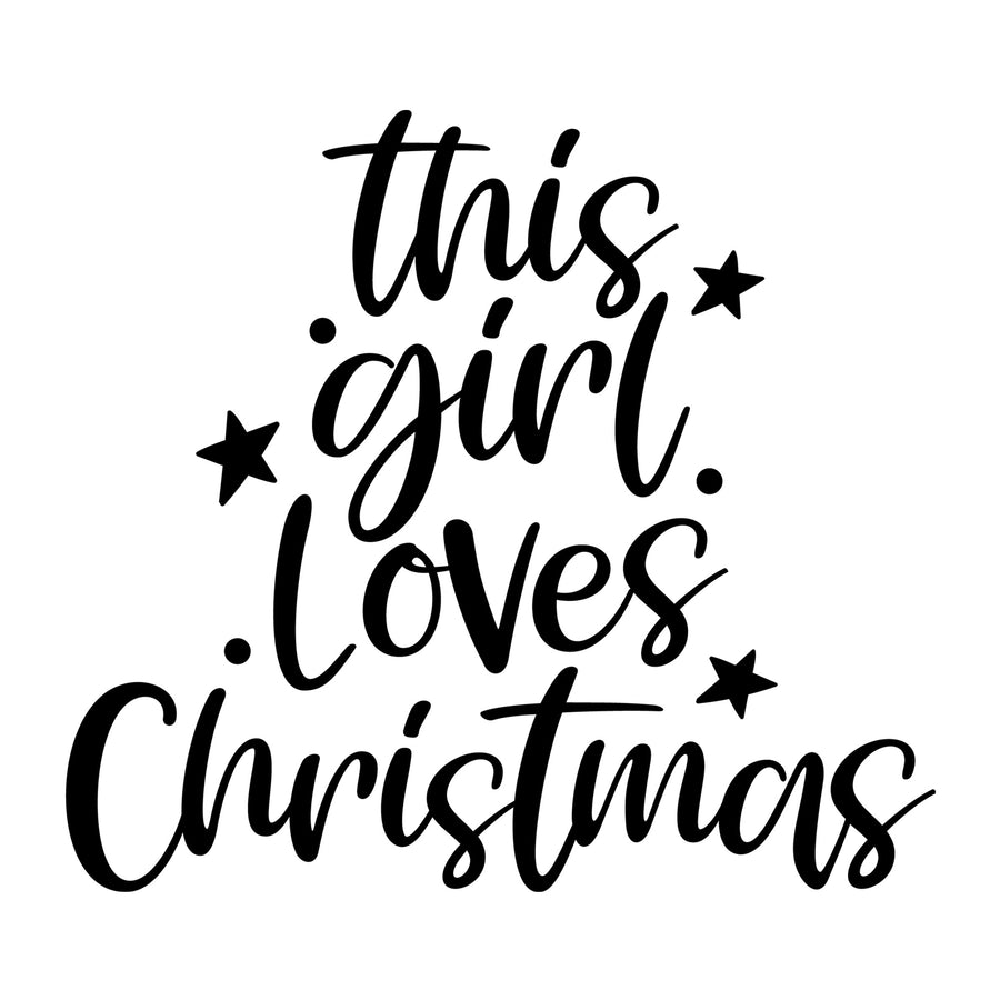 This Girl Love Christmas SVG for Cricut, Silhouette, laser cutting, vinyl, sublimation, Christmas shirts, signs, decals, mugs, and DIY craft projects.