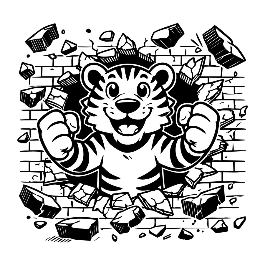 Tiger SVG for Cricut, Silhouette, laser cutting, vinyl, sublimation, animal crafts, decals, shirts, and DIY craft projects.