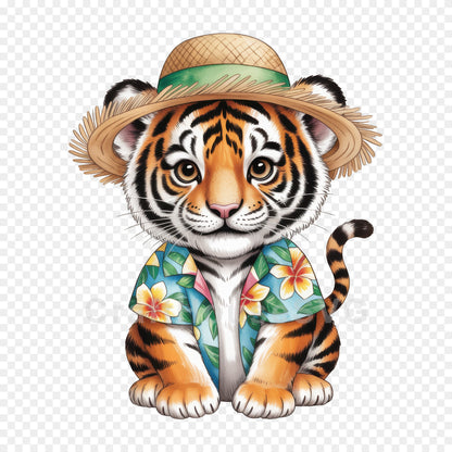 Cute Summer Animals Clipart Bundle