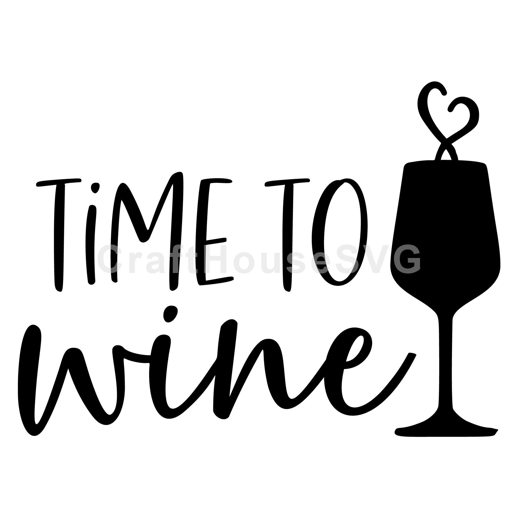 Time to wine SVG