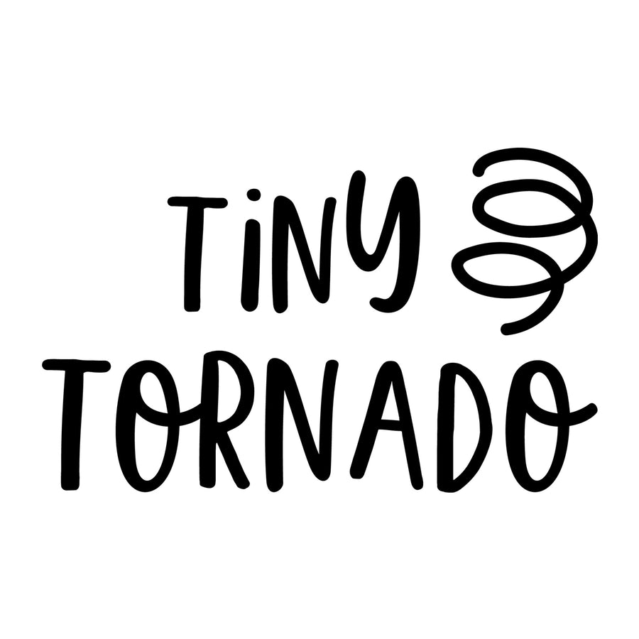 Tiny Tornado SVG for Cricut, Silhouette, laser cutting, vinyl, sublimation, baby onesies, baby shirts, decals, and DIY craft projects.