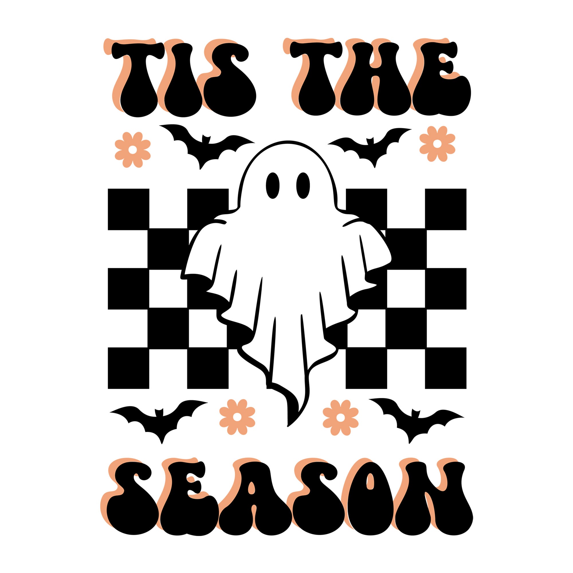 'Tis The Season SVG design for Cricut, Silhouette, laser cutting, vinyl, sublimation, and Halloween craft projects.
