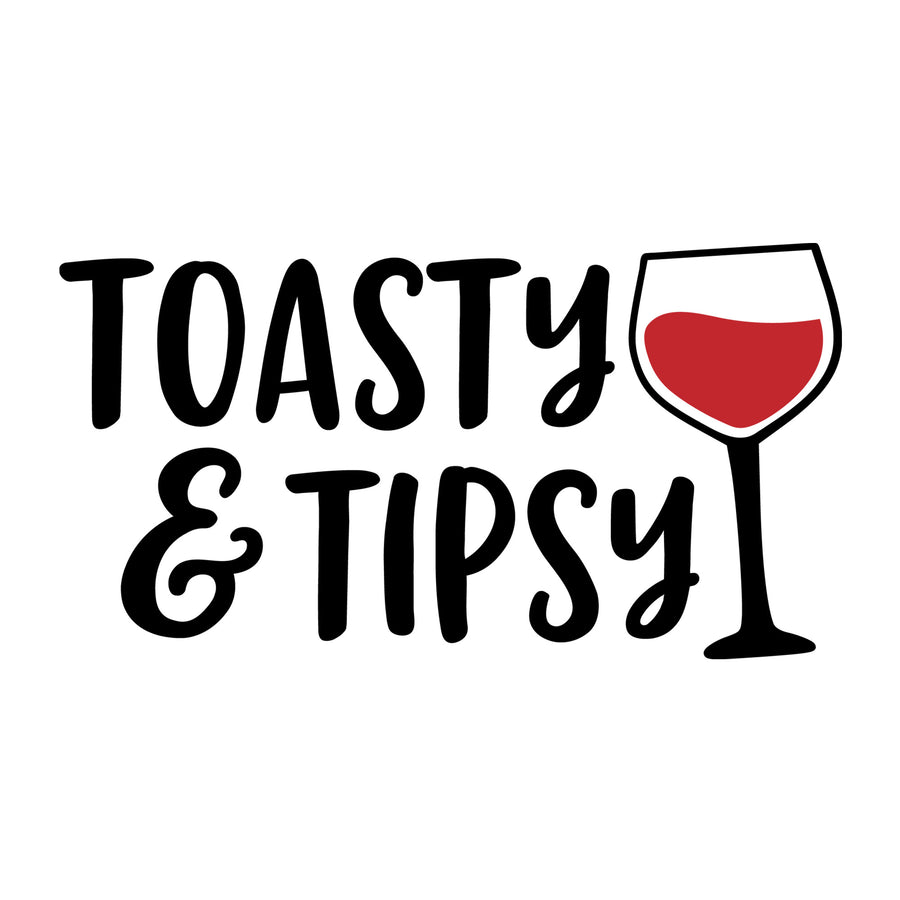 Toasty and Tipsy SVG for Cricut, Silhouette, laser cutting, vinyl, sublimation, Christmas shirts, signs, decals, mugs, and DIY craft projects.