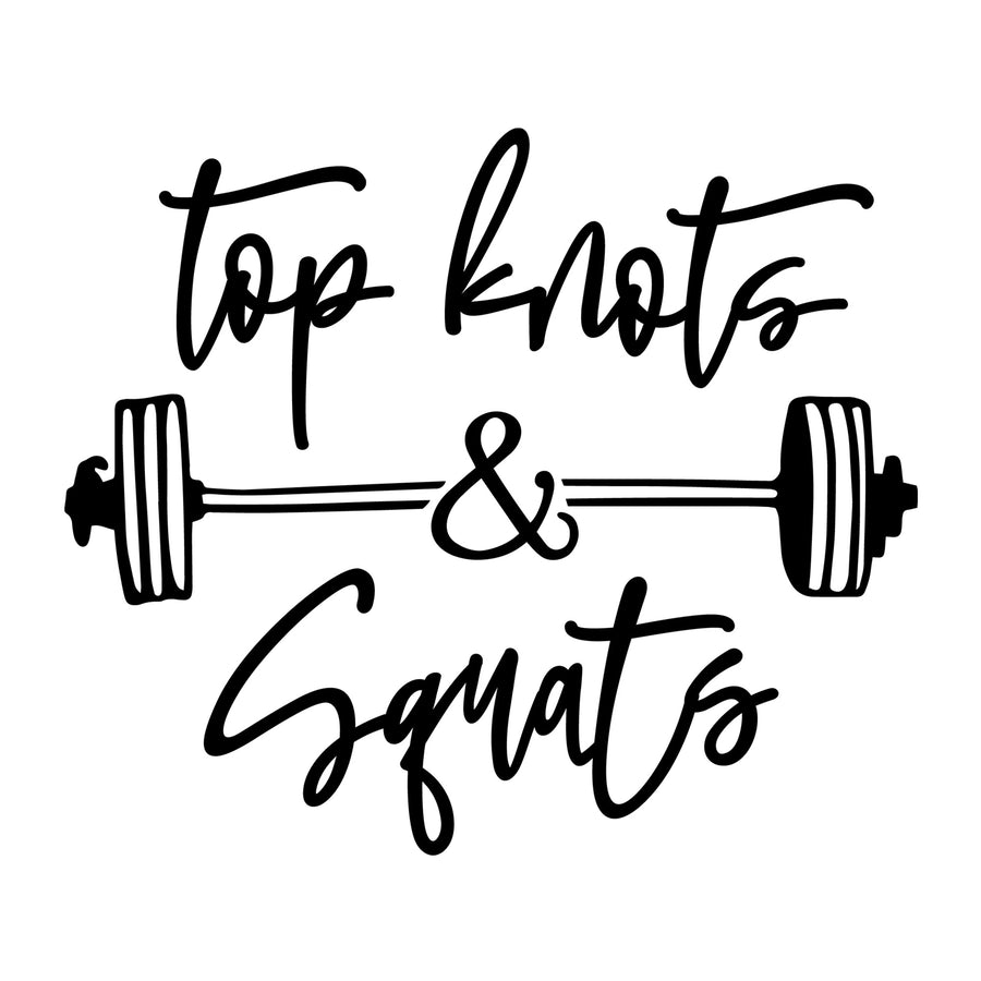 Top knots and squats SVG