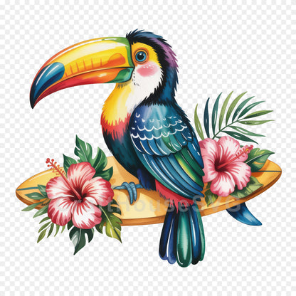 Cute Summer Animals Clipart Bundle