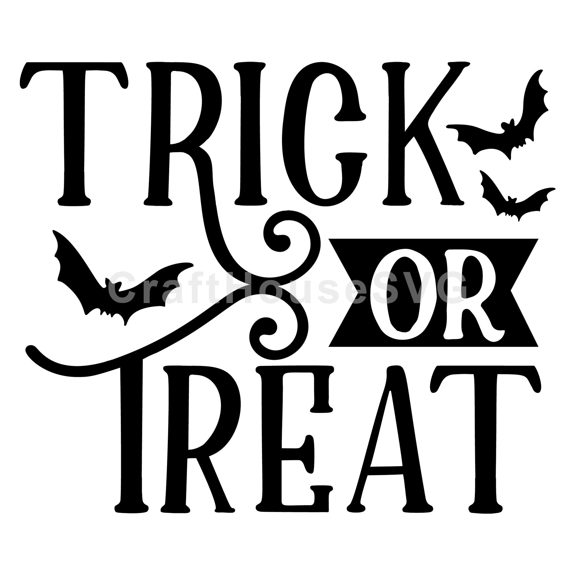 Trick Or Treat Vintage Sign SVG