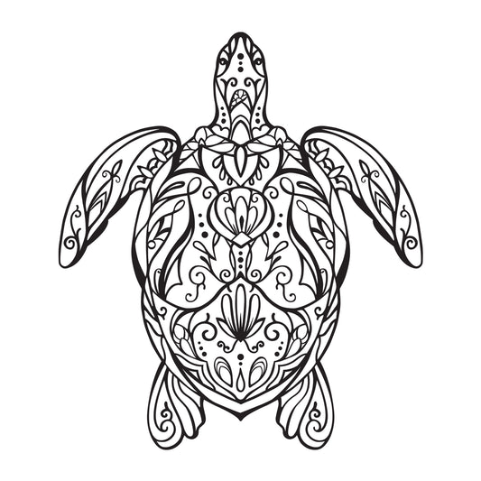 Turtle Mandala SVG mandala SVG design for Cricut, Silhouette, laser cutting, vinyl, sublimation, decals, shirts, and DIY craft projects.